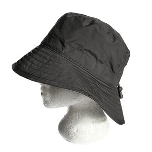 Raintex Bucket Hat Dark Gray One Size Lightweight Drawstring Fleece Lined Rain